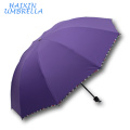 Promotional Gifts Popular Fashion Protection Portable Manual Open Solid Classic Color Cheap Big Black Mini 3 Fold Umbrella Men